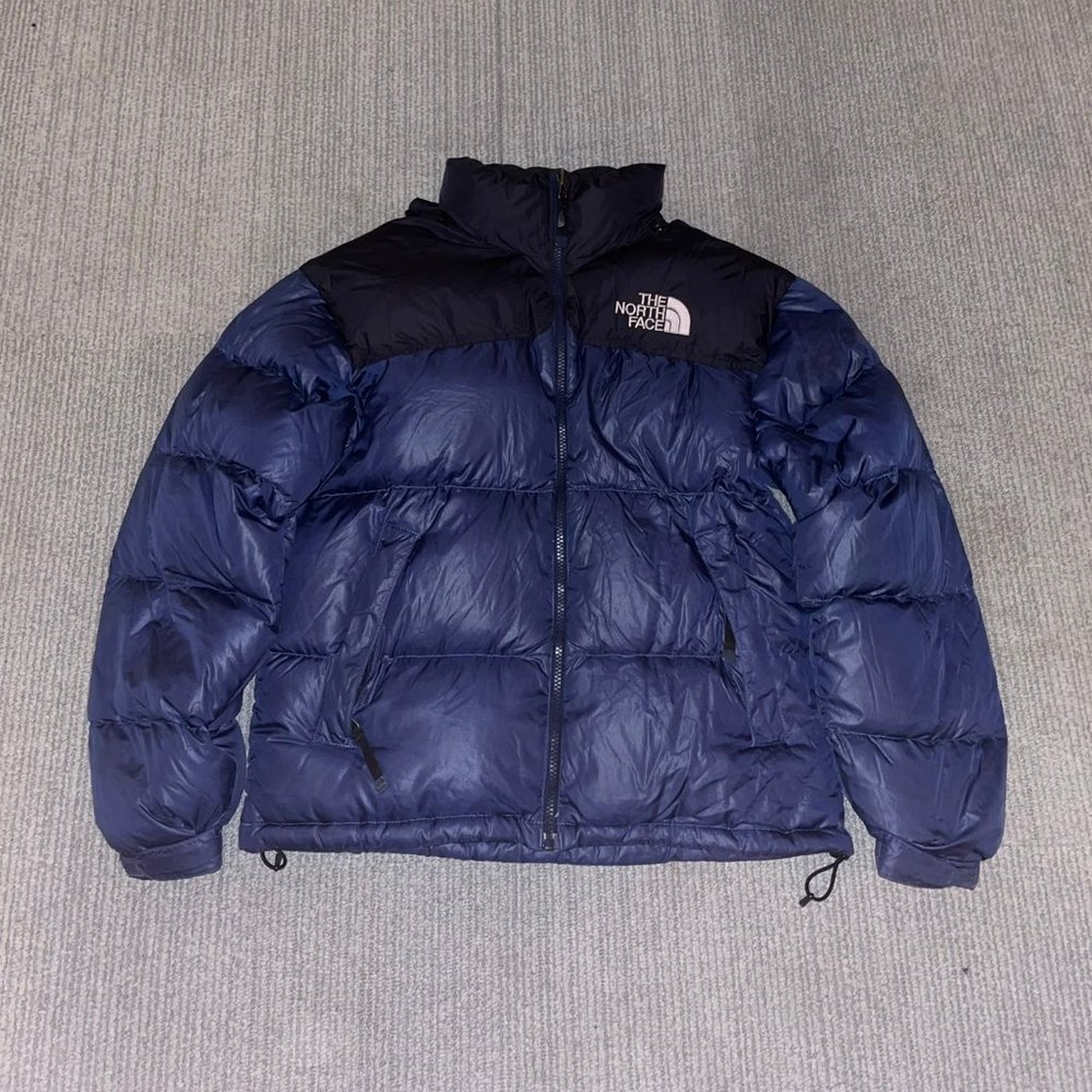 north face nuptse puffer jacket blue